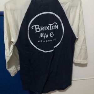 Baseball 3/4 sleeve t shirt brixton adult small